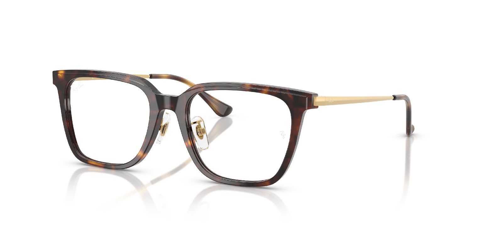 Lunettes de vue Ray-Ban Carré 0RX5442D Havana pour Homme