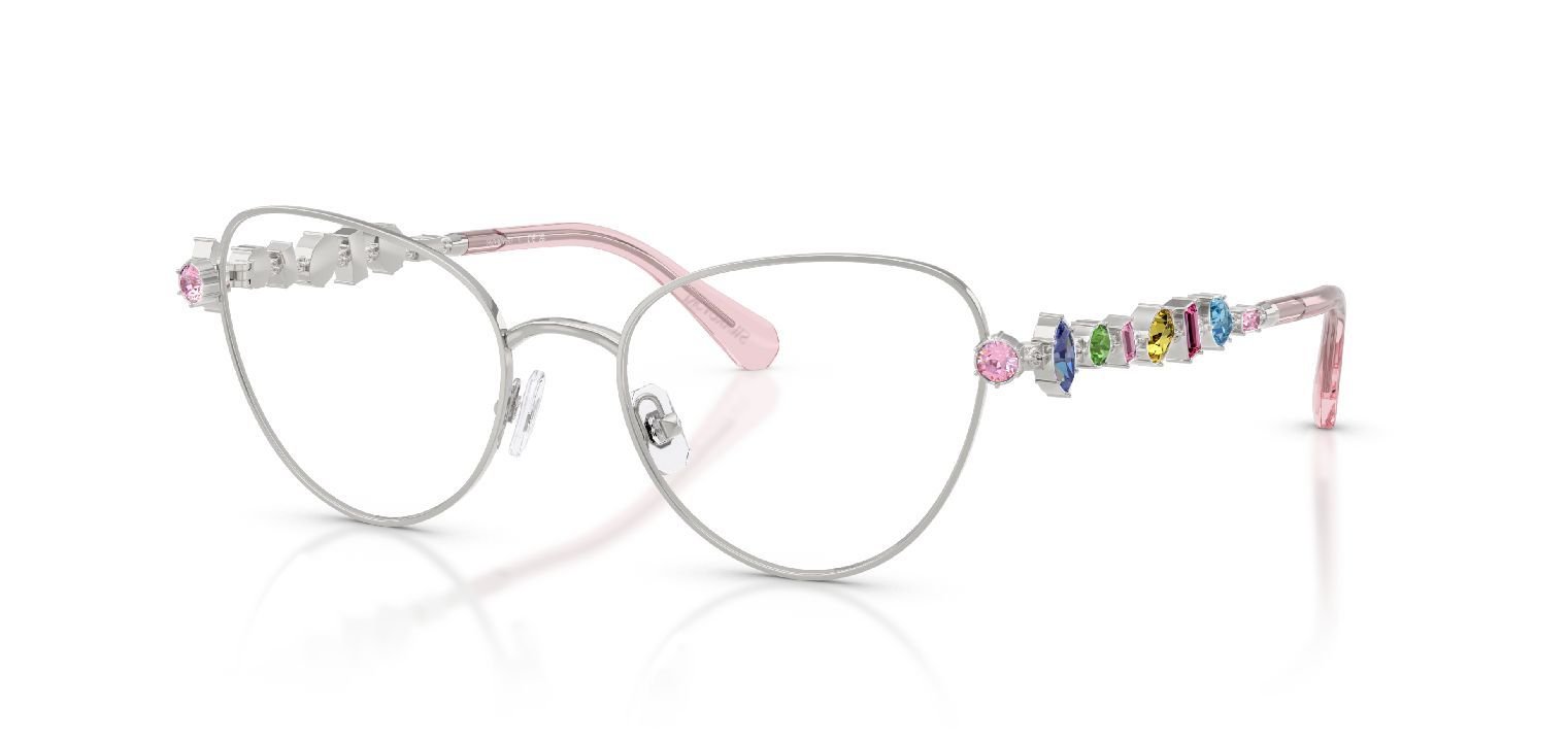 Swarovski Cat Eye Eyeglasses 0SK1024 Silver for Woman