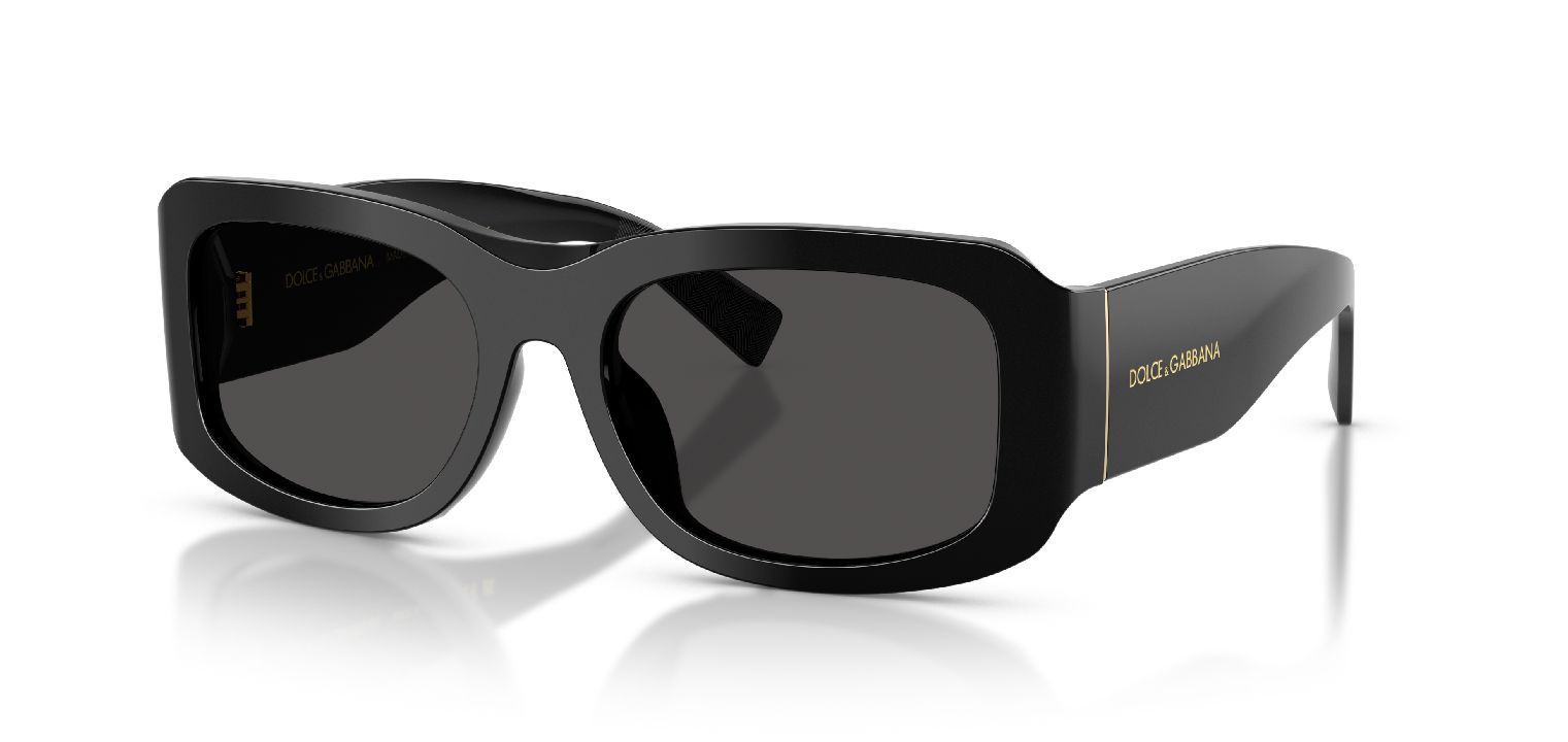Dolce & Gabbana Rectangle Sunglasses 0DG4503 Black for Man