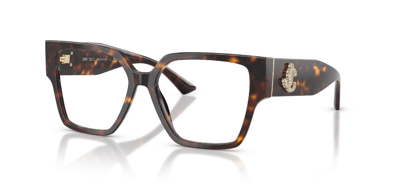 Jimmy Choo Quadratisch Brillen 0JC3032B Havana für Damen