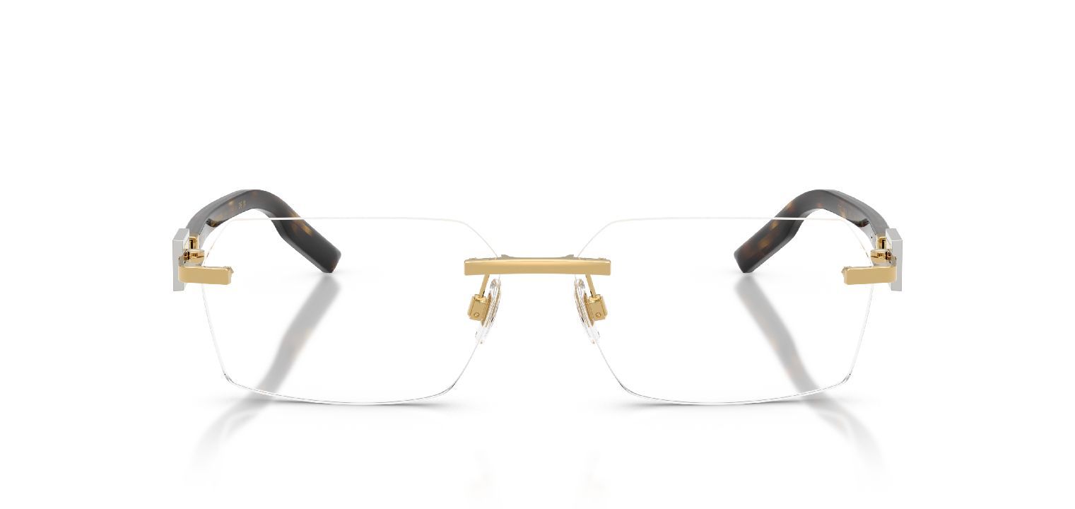 Lunettes de vue Dolce & Gabbana Rectangle 0DG1361 Doré pour Homme