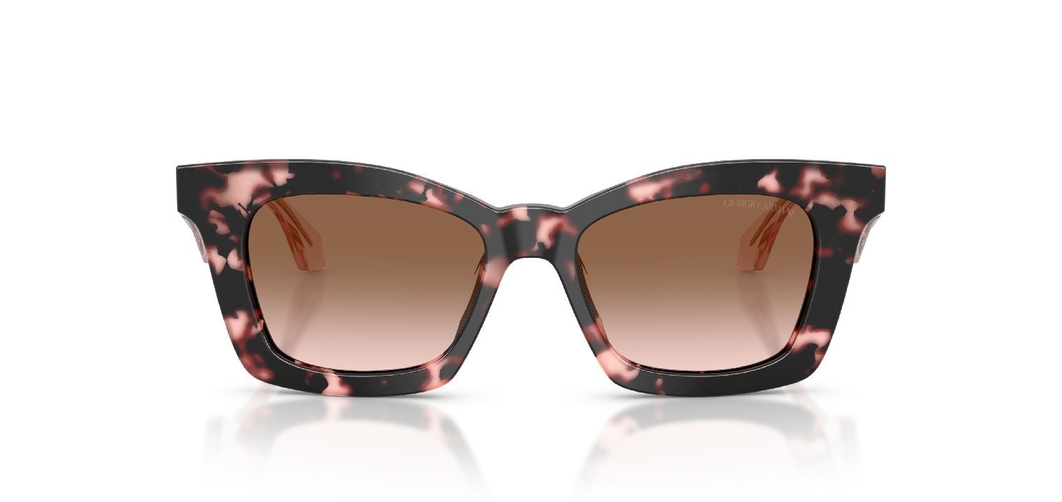 Lunettes de soleil Giorgio Armani Papillon 0AR8235U Havana pour Femme