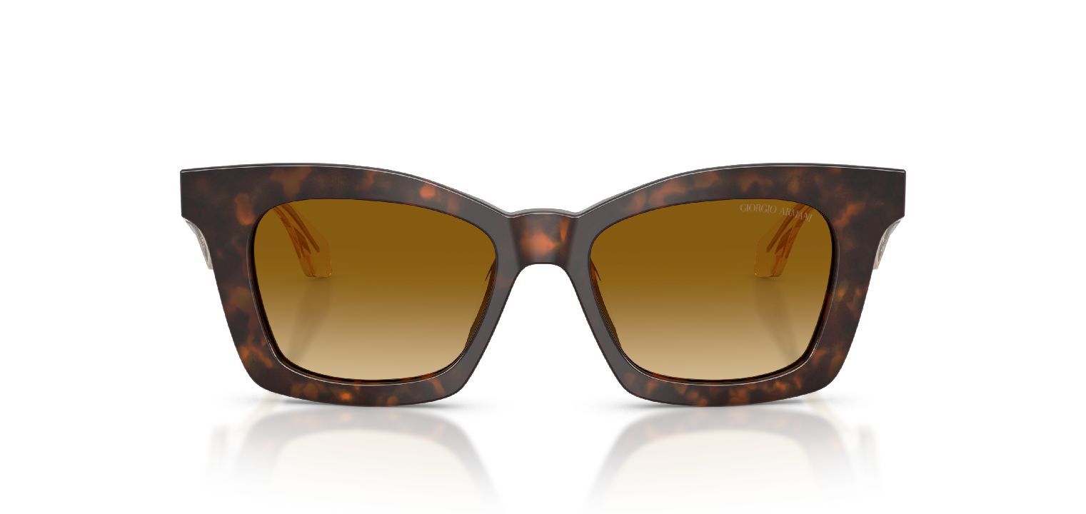 Lunettes de soleil Giorgio Armani Papillon 0AR8235U Havana pour Femme