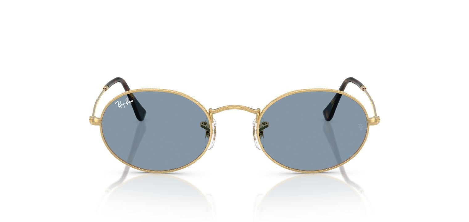 Lunettes de soleil Ray-Ban Ovale 0RB3547 Doré pour Homme-Femme