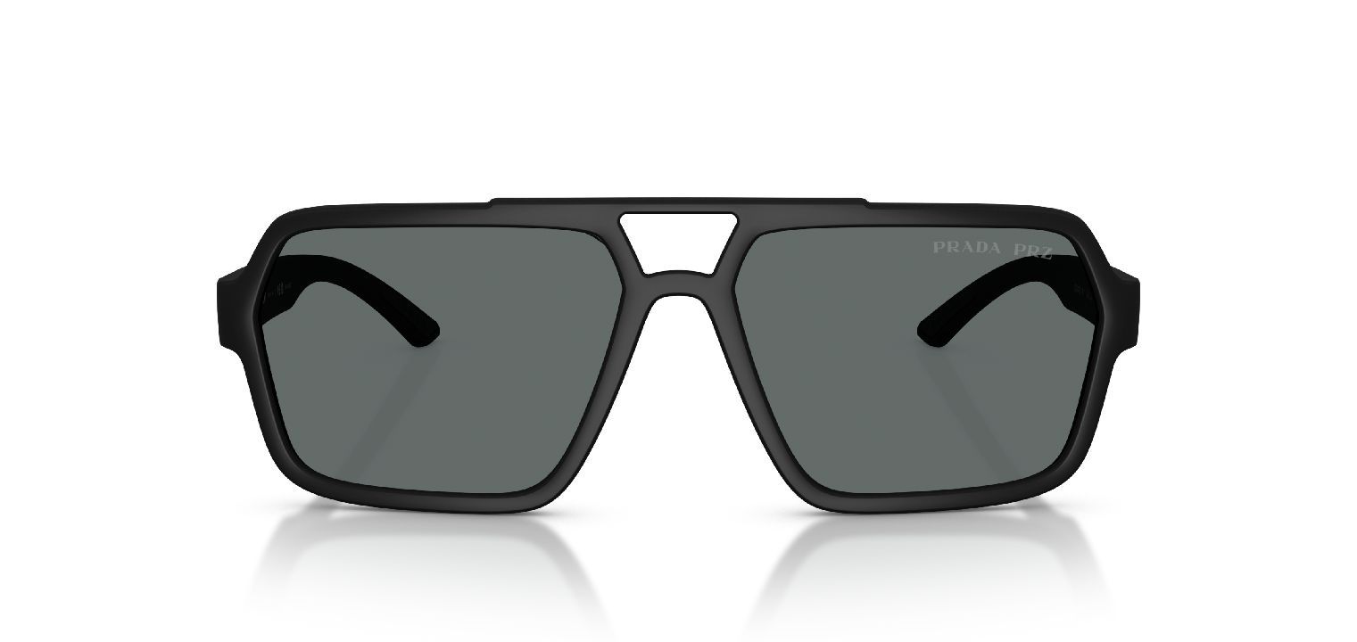 Prada Linea Rossa Aviator Sonnenbrillen 0PS A06S Schwarz für Herren