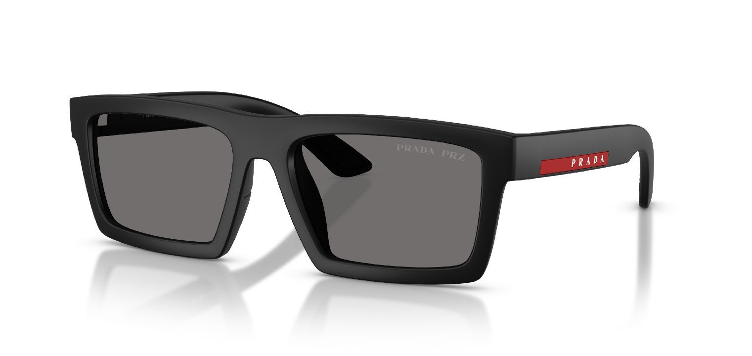 Prada Linea Rossa Rechteckig Sonnenbrillen 0PS A07S Schwarz für Herren