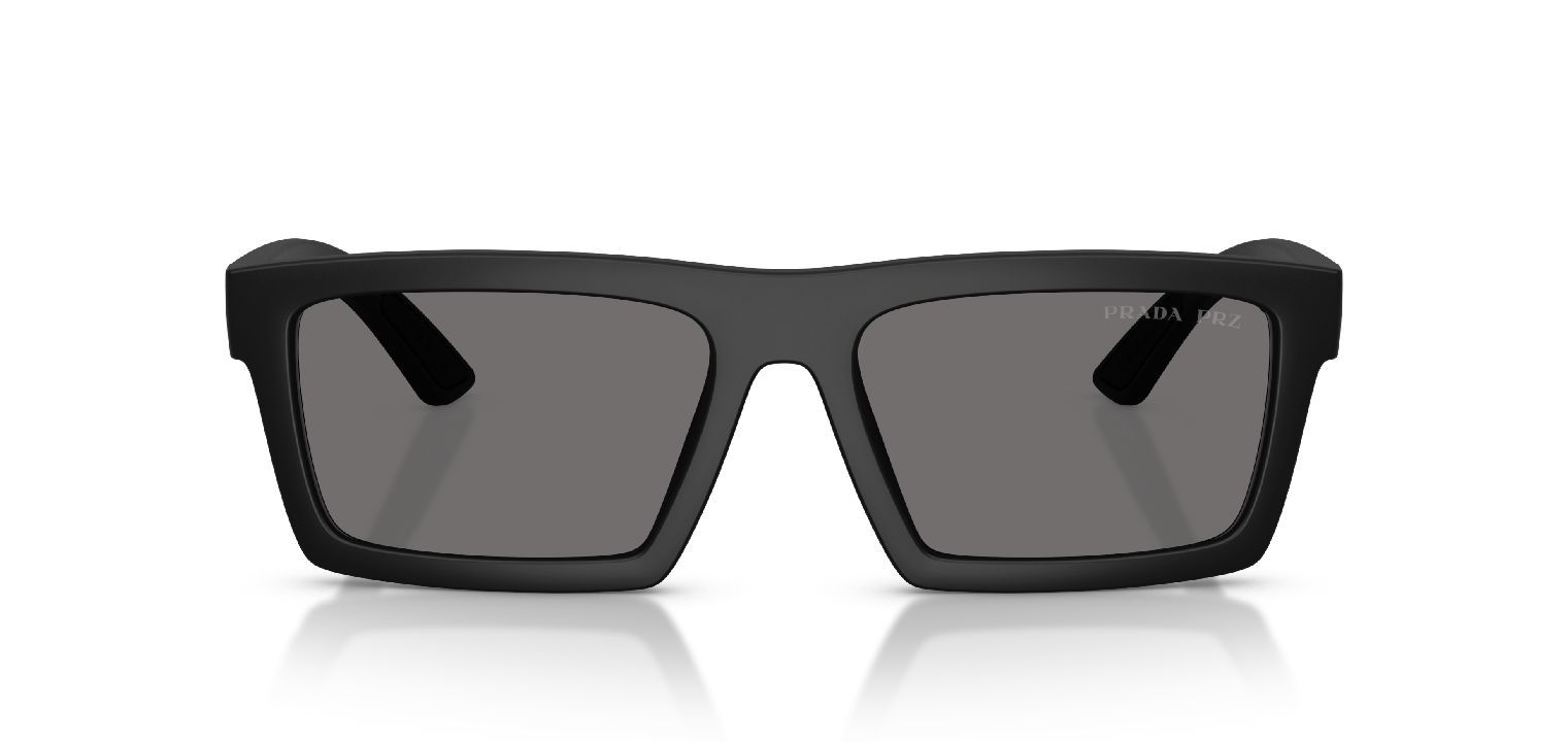 Prada Linea Rossa Rechteckig Sonnenbrillen 0PS A07S Schwarz für Herren