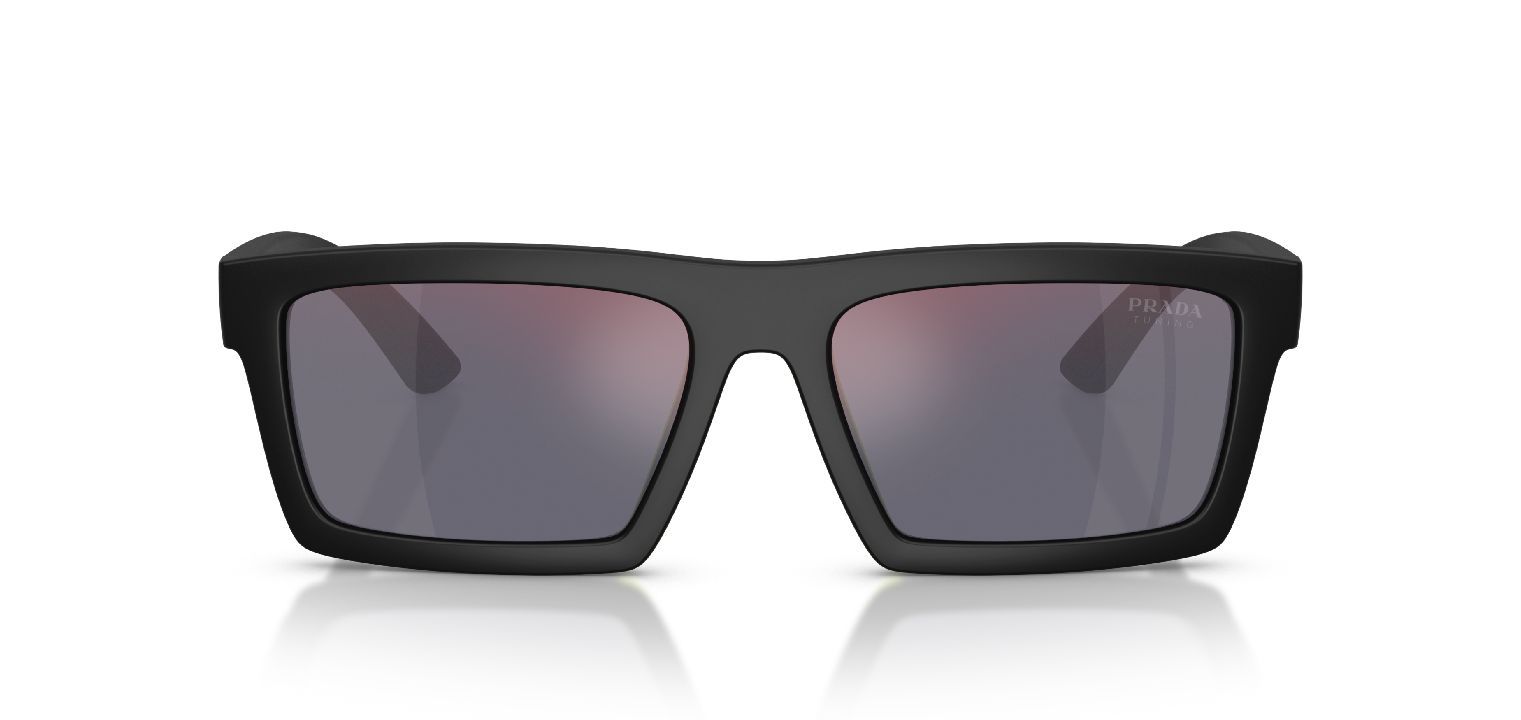 Prada Linea Rossa Rectangle Sunglasses 0PS A07S Black for Man