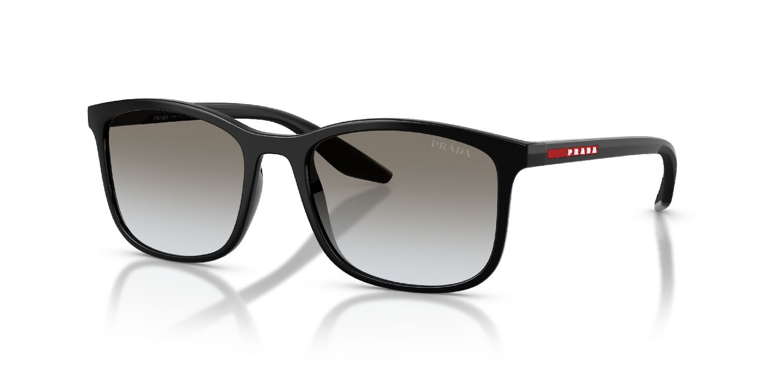 Prada Linea Rossa Quadratisch Sonnenbrillen 0PS A08S Schwarz für Herren