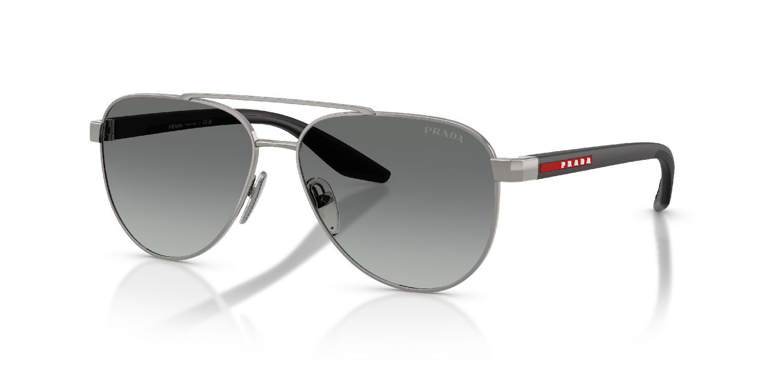 Prada Linea Rossa Aviator Sonnenbrillen 0PS A52S Grau für Herren