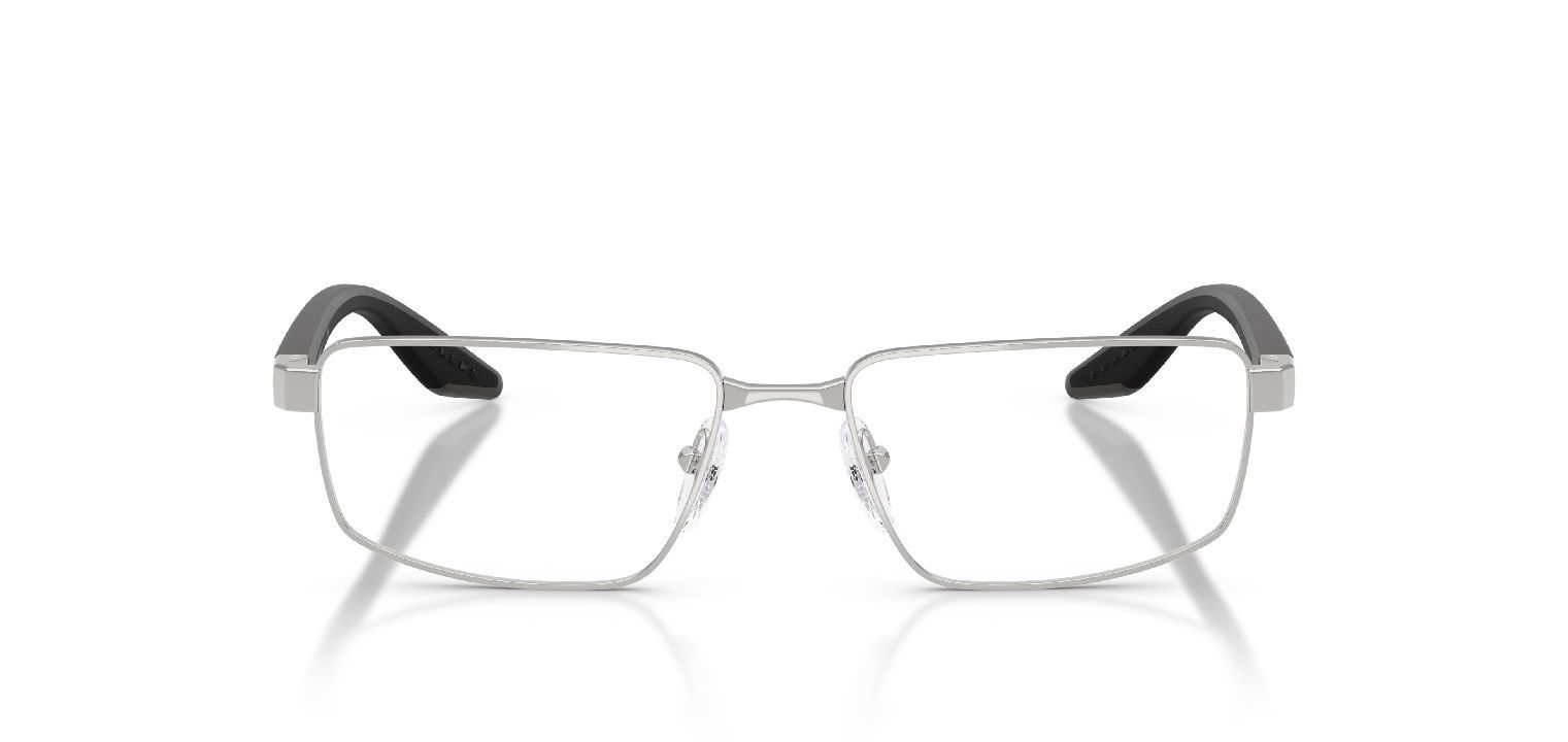 Prada Linea Rossa Rechteckig Brillen 0PS 52RV Sillber für Herren