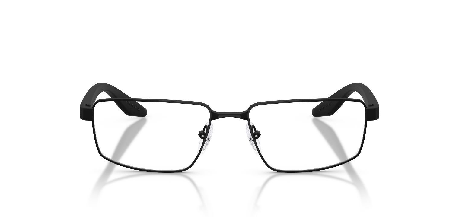 Prada Linea Rossa Rechteckig Brillen 0PS 52RV Schwarz für Herren