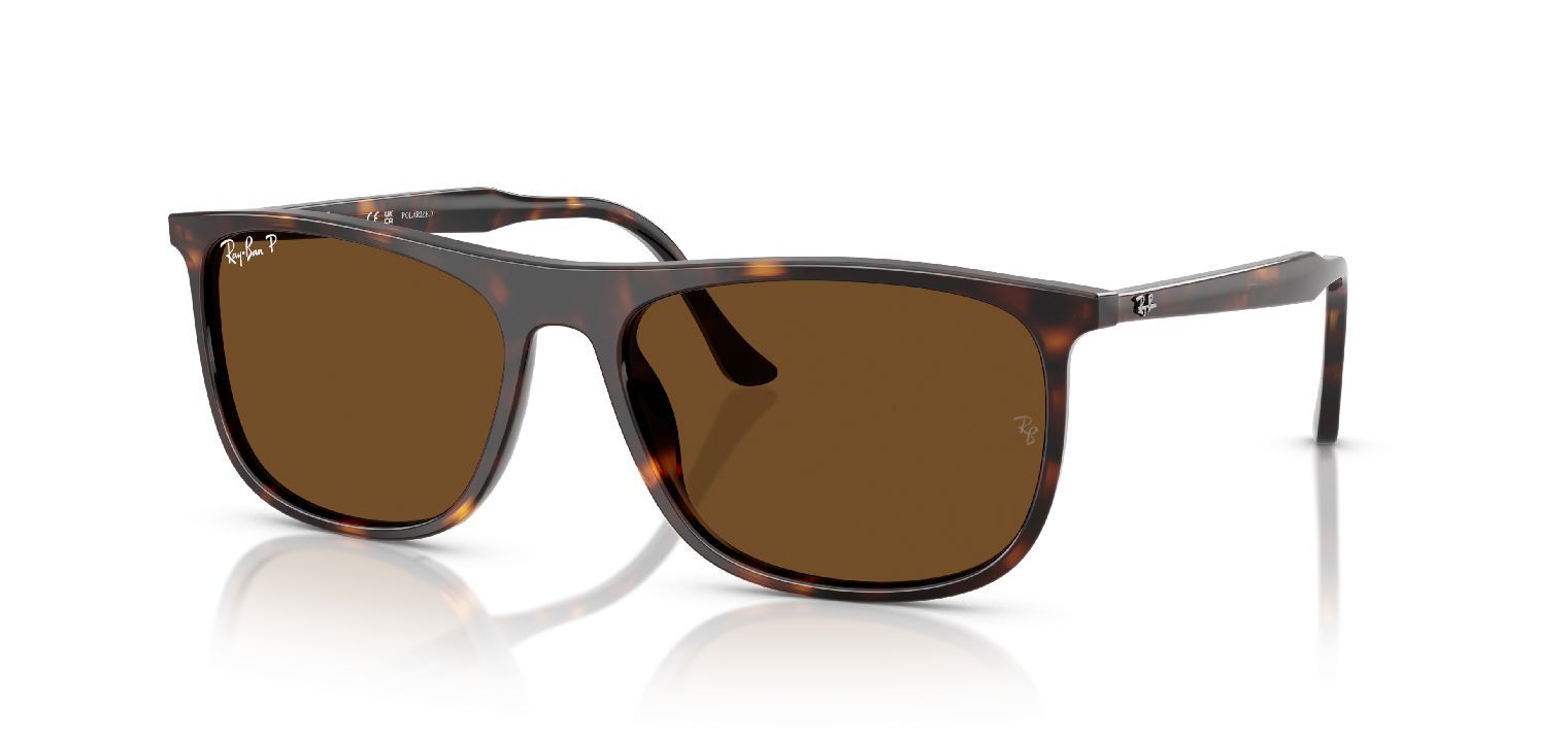 Lunettes de soleil Ray-Ban Rectangle 0RB2216 Havana pour Homme-Femme