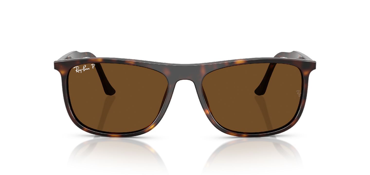 Lunettes de soleil Ray-Ban Rectangle 0RB2216 Havana pour Homme-Femme