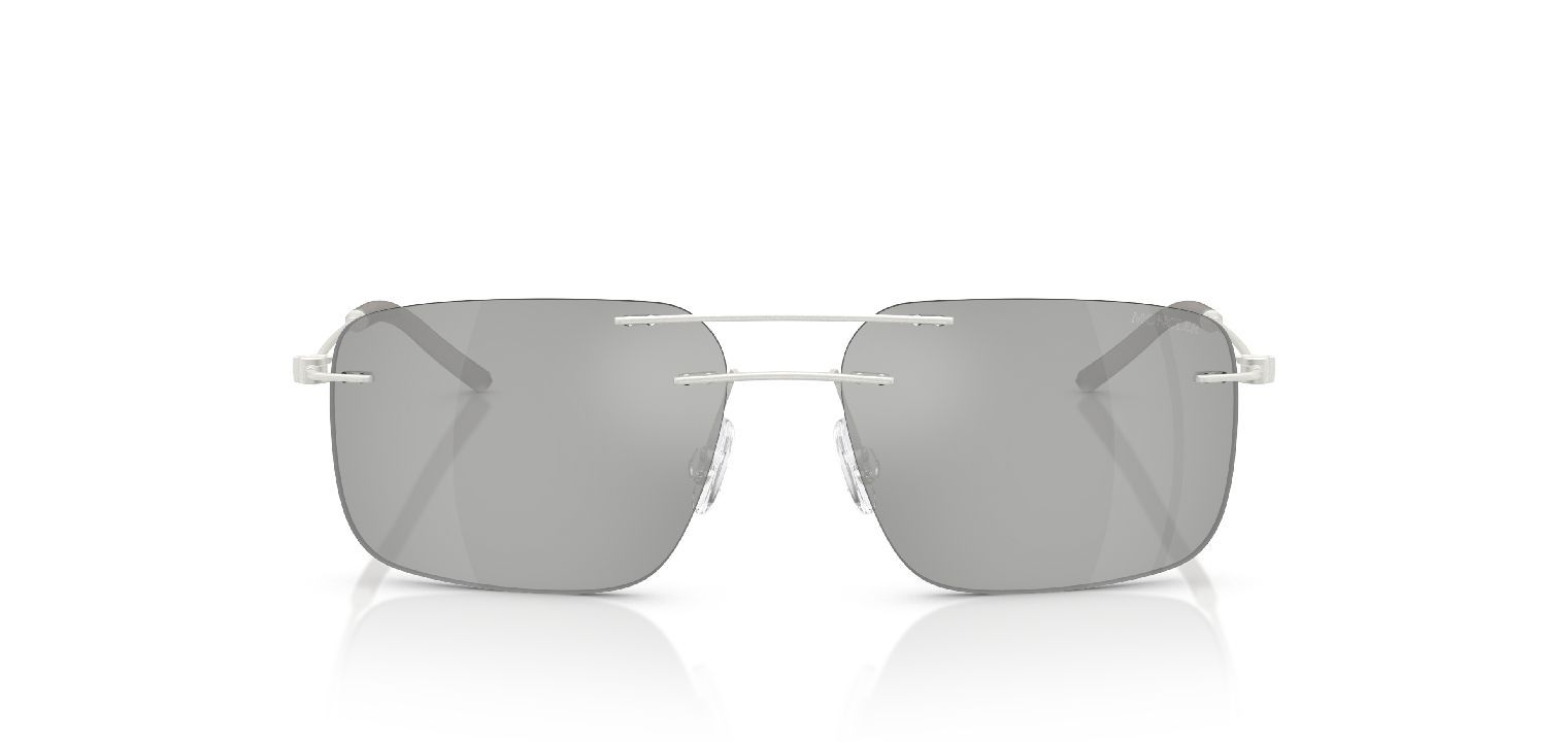 Moncler Rechteckig Sonnenbrillen 0ME4003 Sillber für Damen/Herren