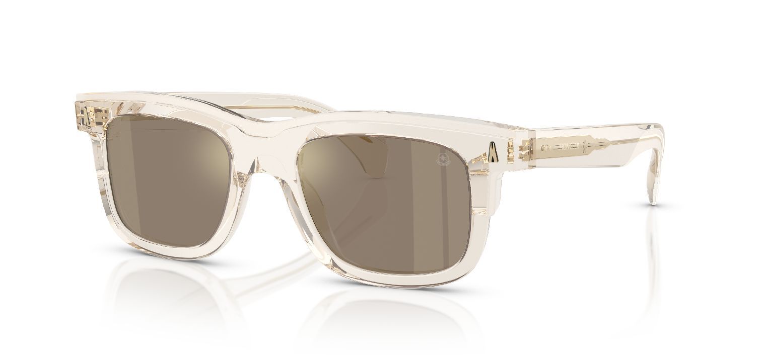 Lunettes de soleil Moncler Carre 0ME6004 Jaune pour Homme Femme Visilab