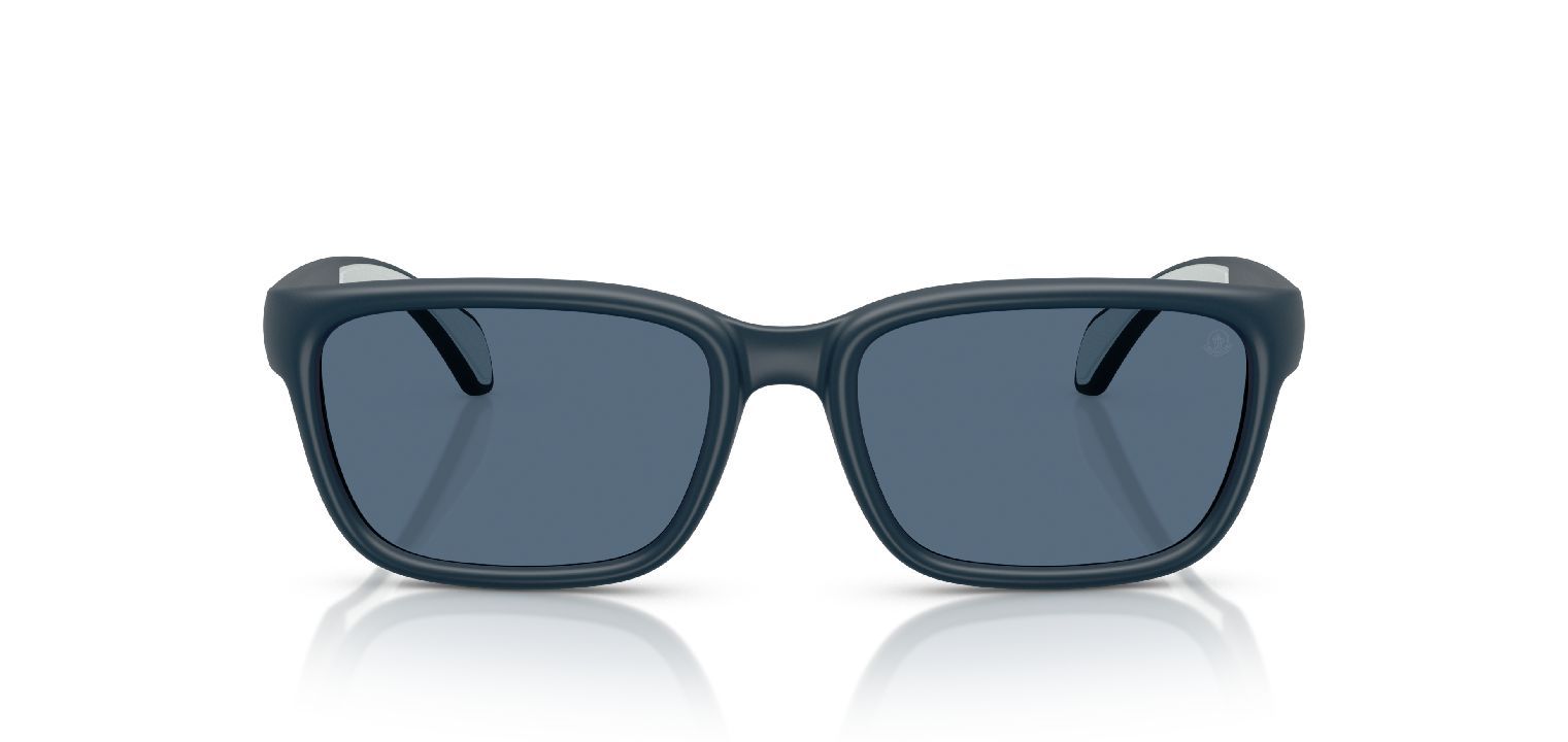 Lunettes de soleil Moncler Carré 0ME8002 Bleu pour Homme-Femme