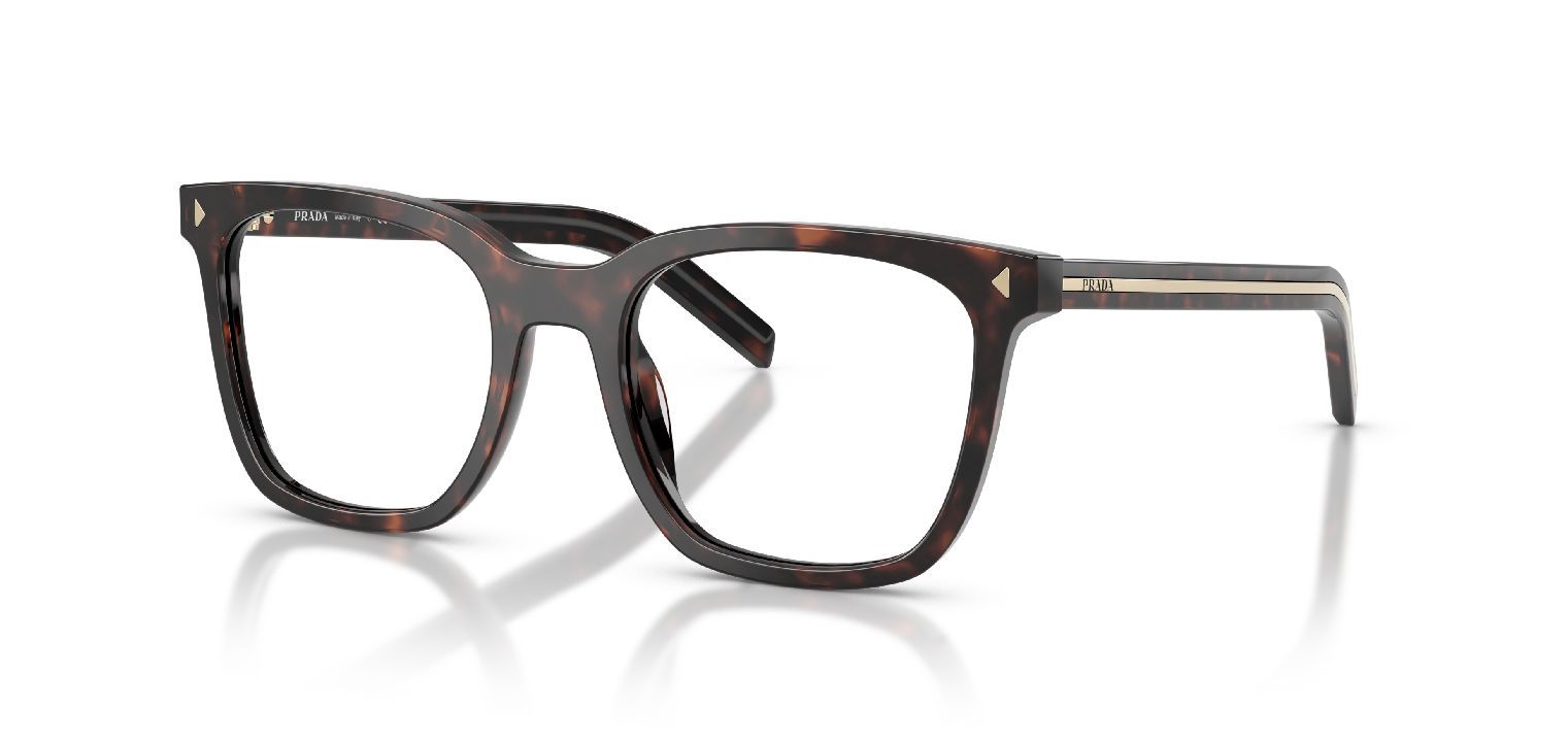 Prada Quadratisch Brillen 0PR B11V Havana für Damen