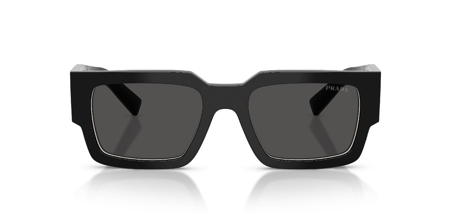 Prada Rechteckig Sonnenbrillen 0PR B17S Schwarz für Herren