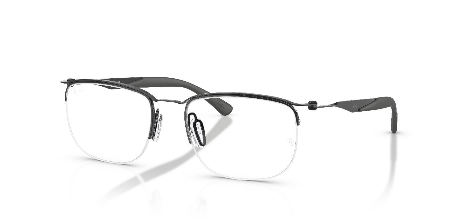 Ray-Ban Quadratisch Brillen 0RX7552 Schwarz für Damen/Herren