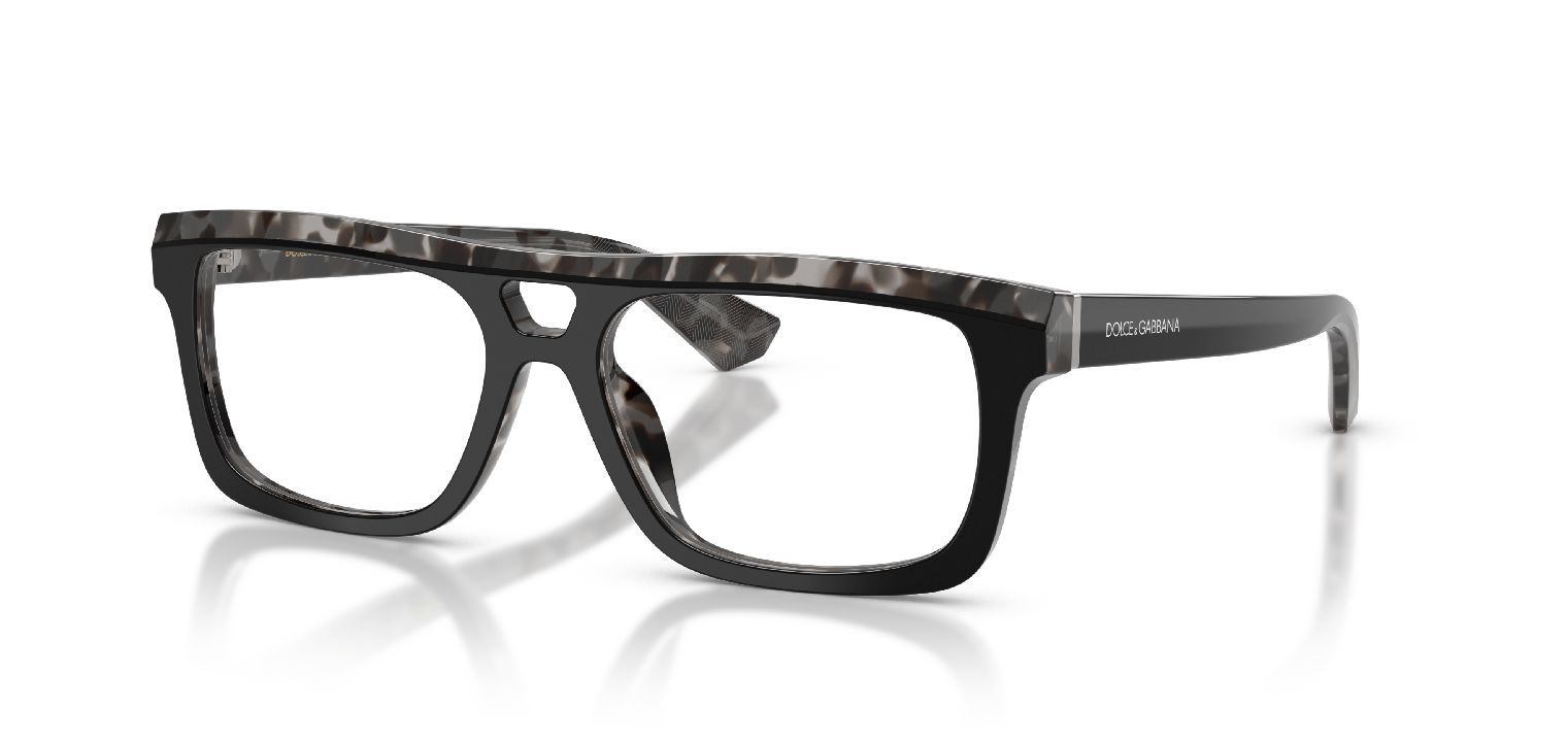 Dolce & Gabbana Rectangle Eyeglasses 0DG3431 Black for Man