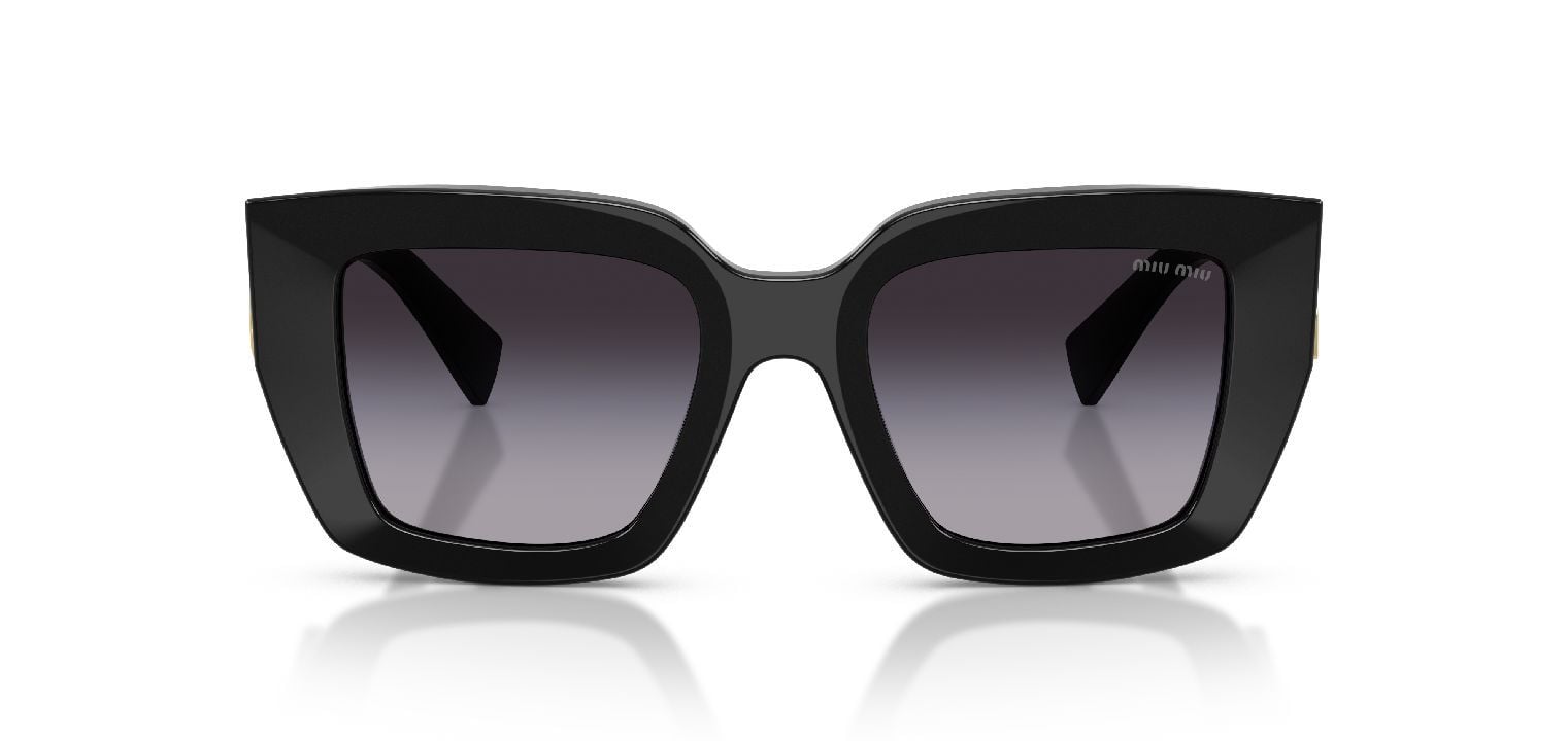 Miu Miu Carré Sunglasses 0MU B05S Black for Woman