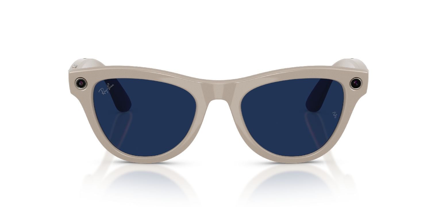 Lunettes de soleil Ray-Ban Meta Papillon 0RW4014 Gris pour Homme-Femme