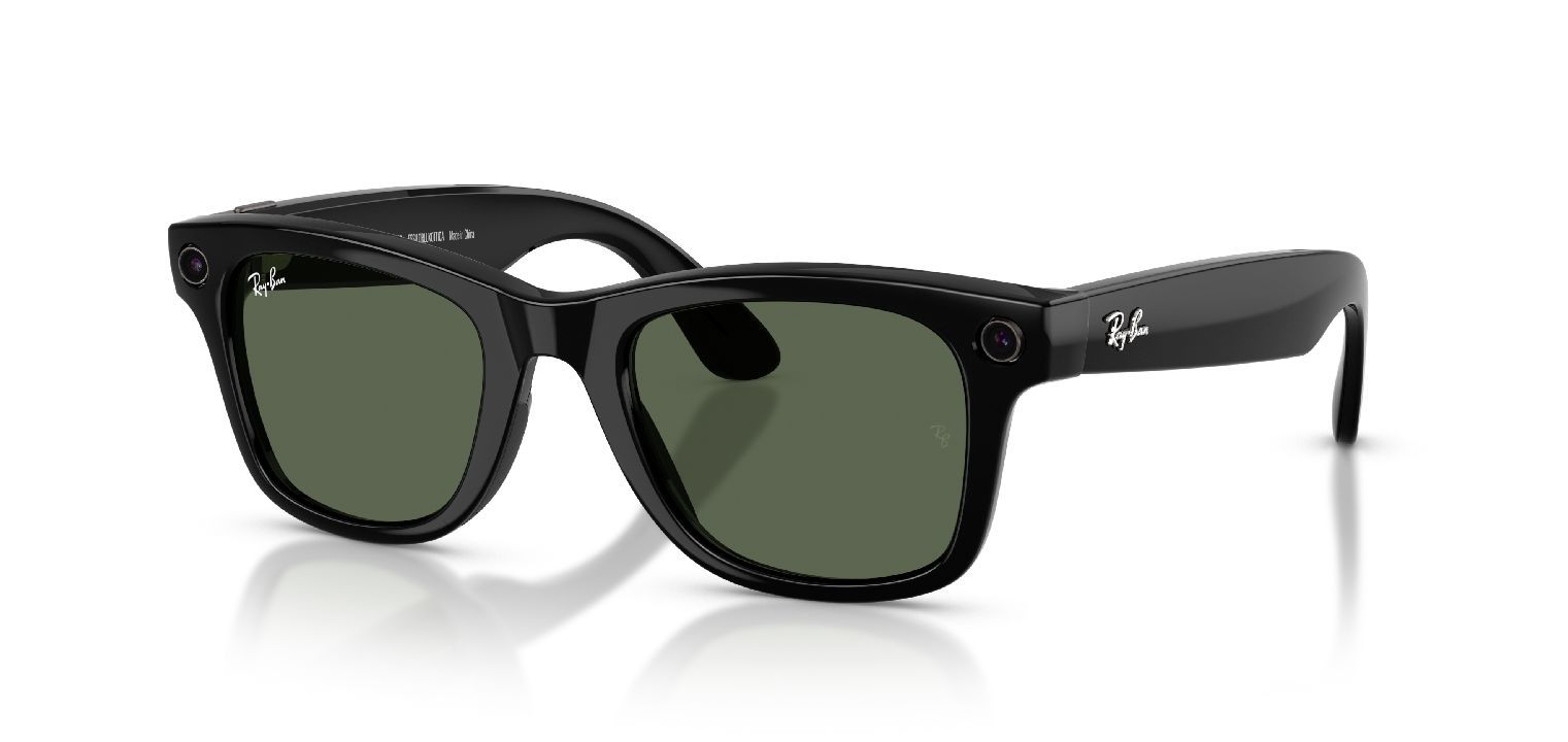 Lunettes de soleil Ray-Ban Meta Carré 0RW4012 Noir pour Homme-Femme