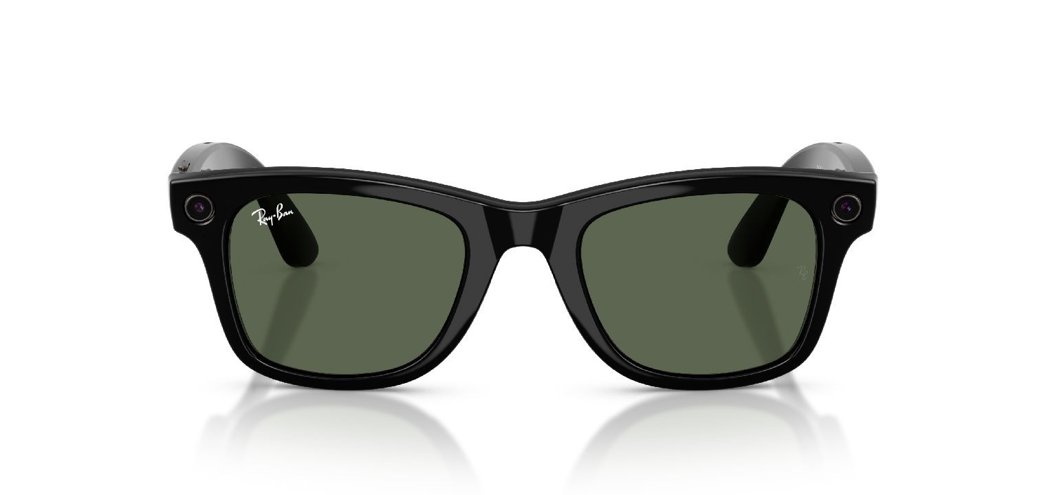 Lunettes de soleil Ray-Ban Meta Carré 0RW4012 Noir pour Homme-Femme