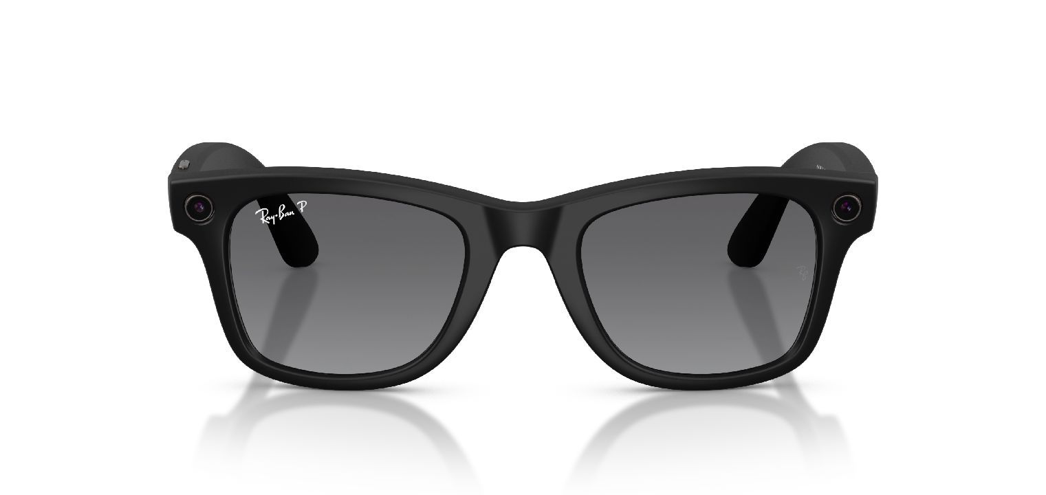 Lunettes de soleil Ray-Ban Meta Carré 0RW4012 Noir pour Homme-Femme