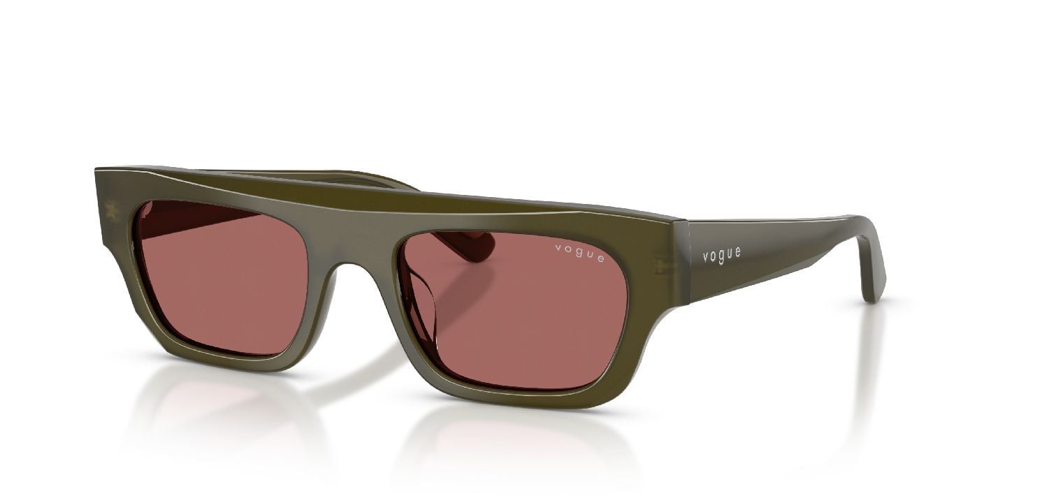 Vogue Rechteckig Sonnenbrillen 0VO5694SU Grün für Damen