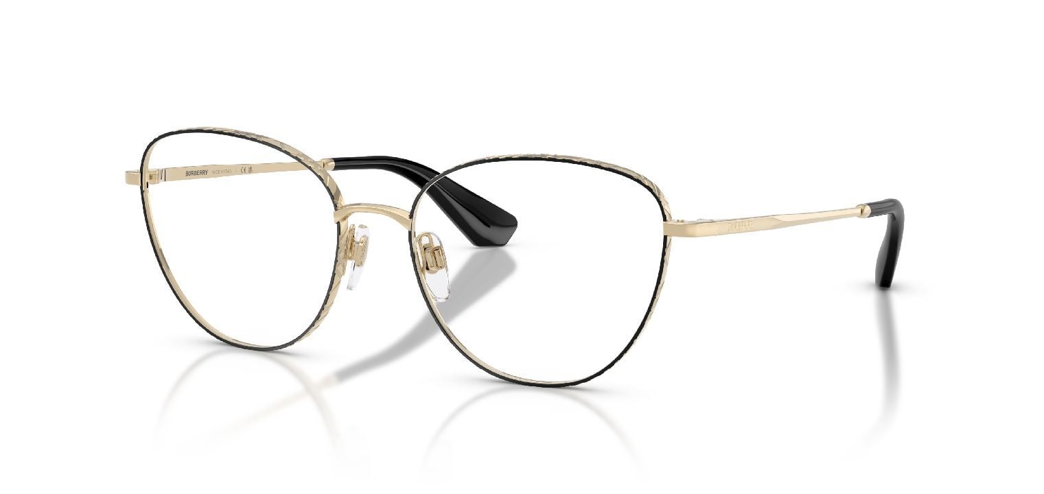 Lunettes de vue Burberry Papillon 0BE1398 Doré pour Femme