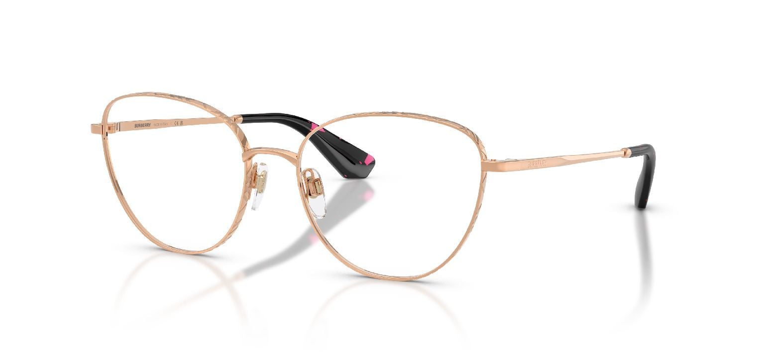 Lunettes de vue Burberry Papillon 0BE1398 Rose pour Femme