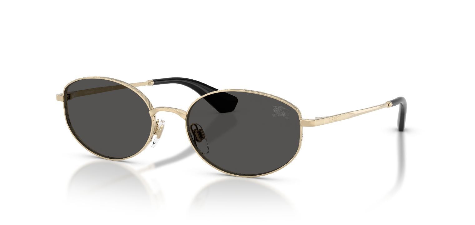 Burberry Oval Sonnenbrillen 0BE3169 Gold für Damen