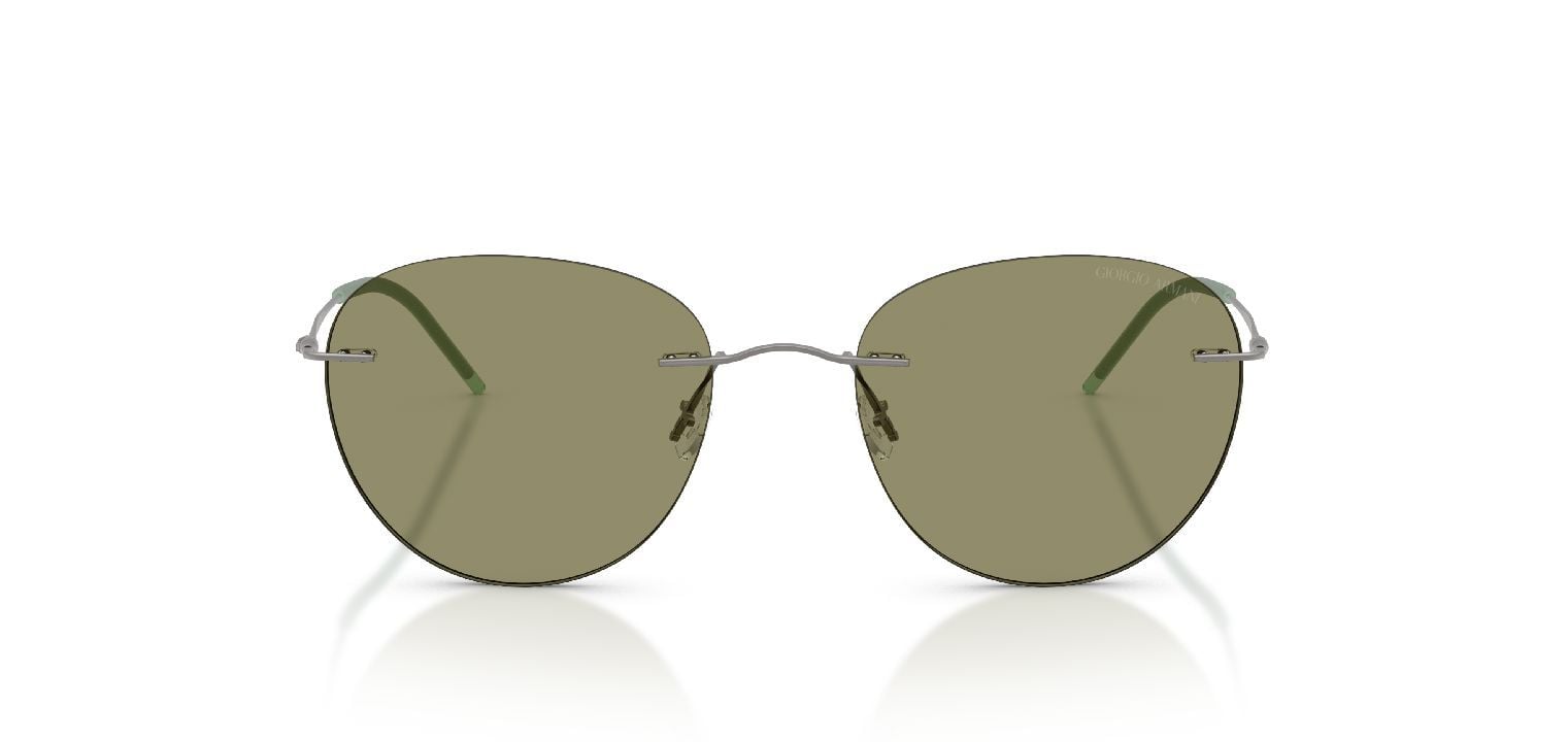 Giorgio Armani Rund Sonnenbrillen 0AR6182 Grau für Herren