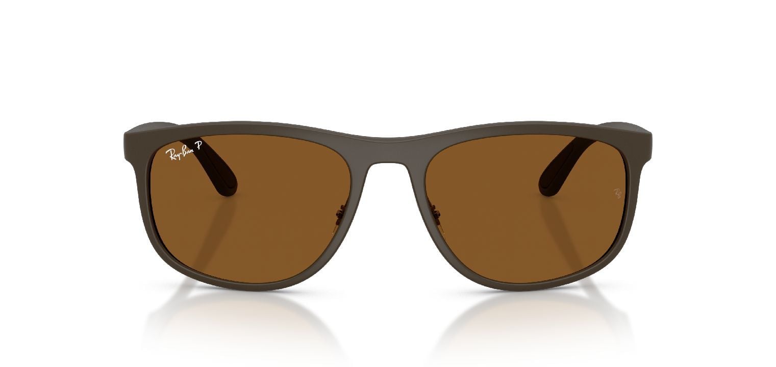 Ray-Ban Quadratisch Sonnenbrillen 0RB4468 Beige für Damen/Herren