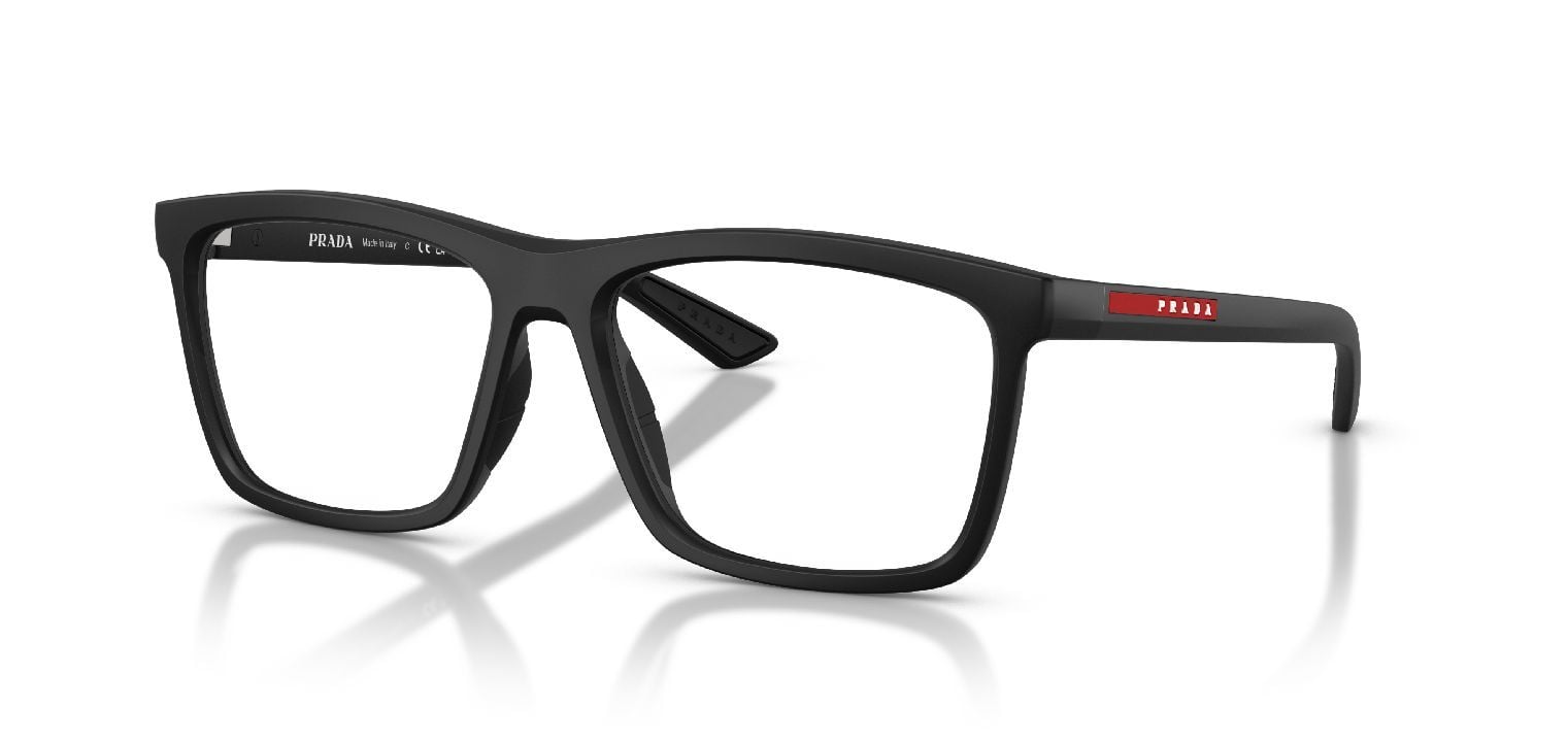 Prada Linea Rossa Carré Eyeglasses 0PS 01TV Black for Man