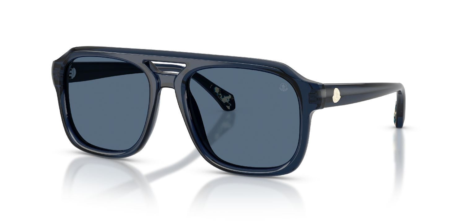 Moncler Quadratisch Sonnenbrillen 0ME6024 Blau für Damen/Herren