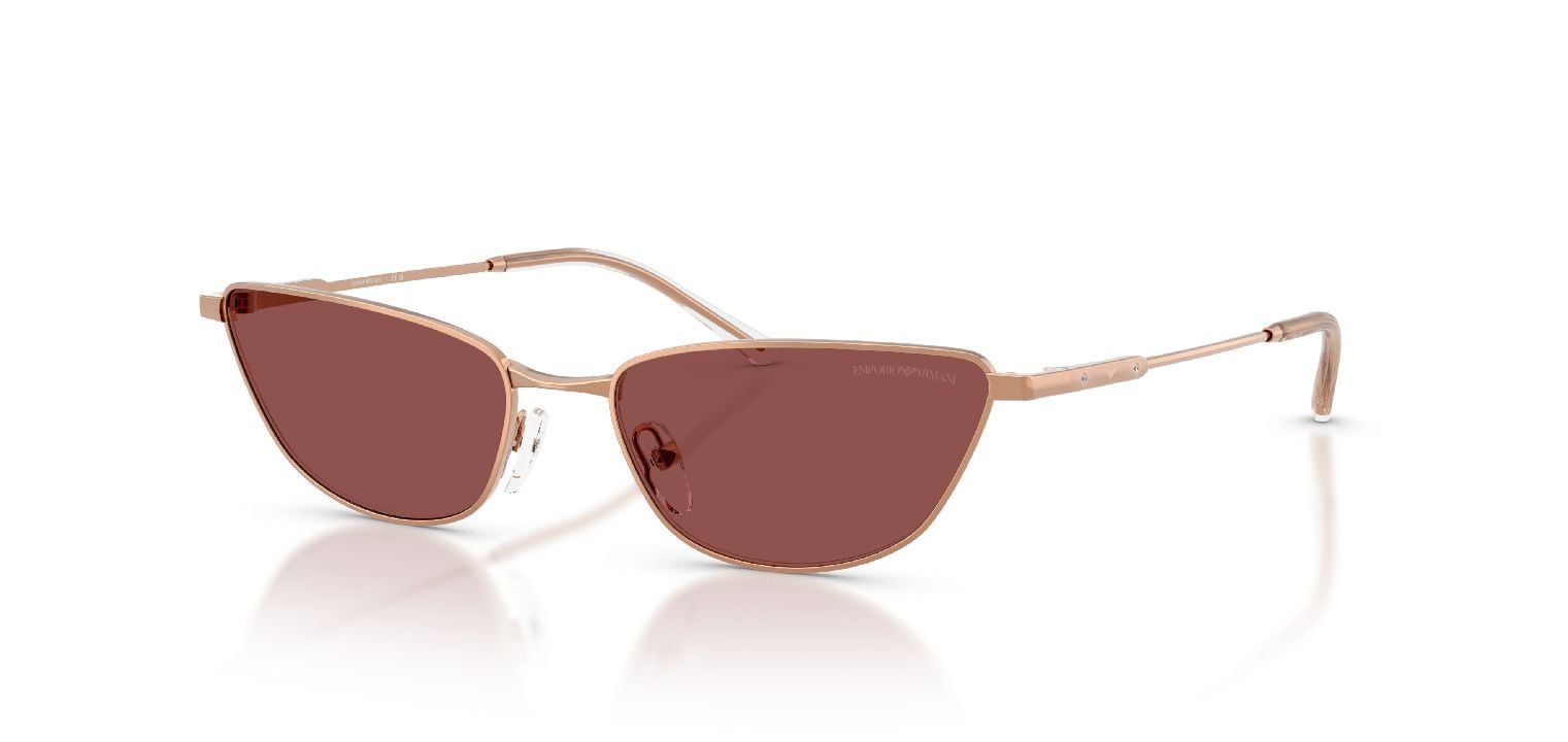 Lunettes de soleil Emporio Armani Papillon 0EA2174B Rose pour Femme