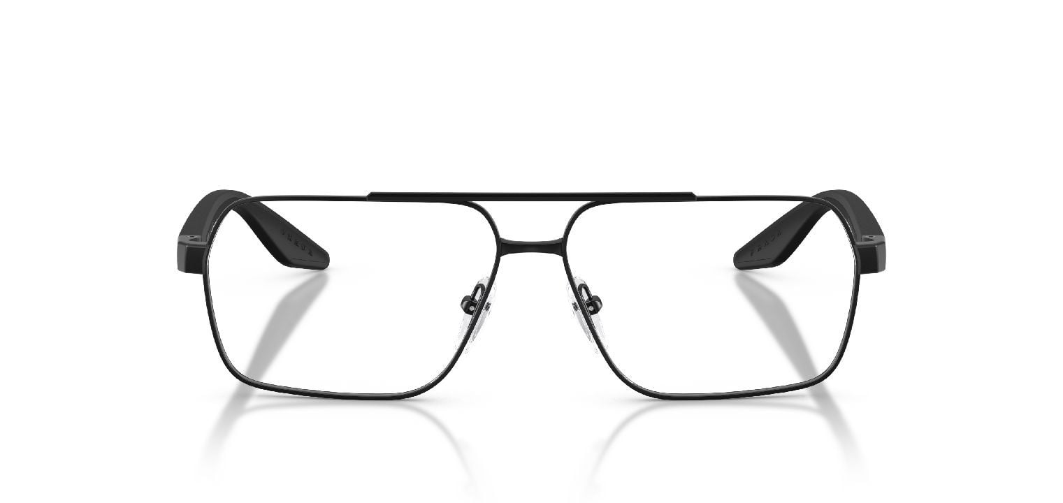 Lunettes de vue Prada Linea Rossa Rectangle 0PS 51TV Noir pour Homme