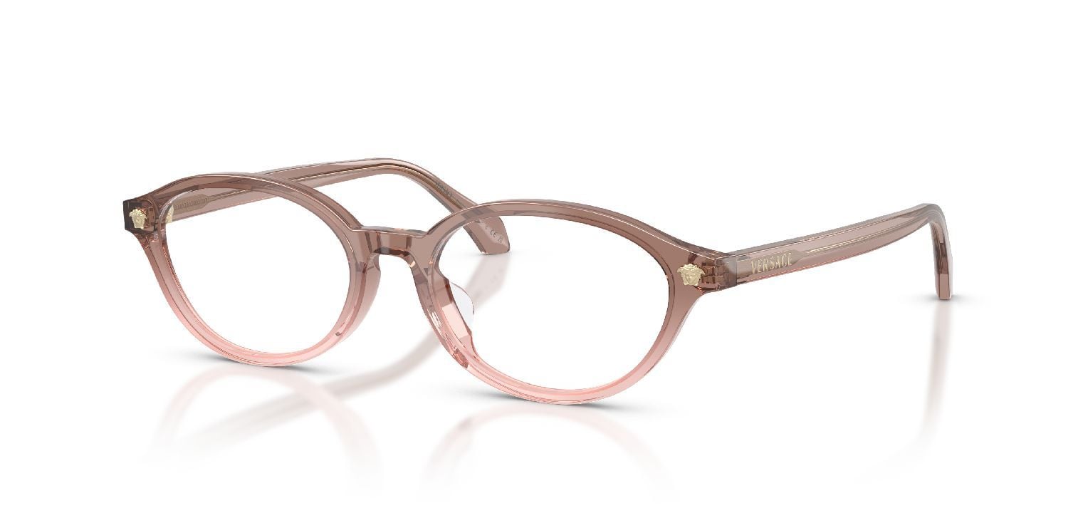 Versace Oval Eyeglasses 0VE3393D Marron for Woman