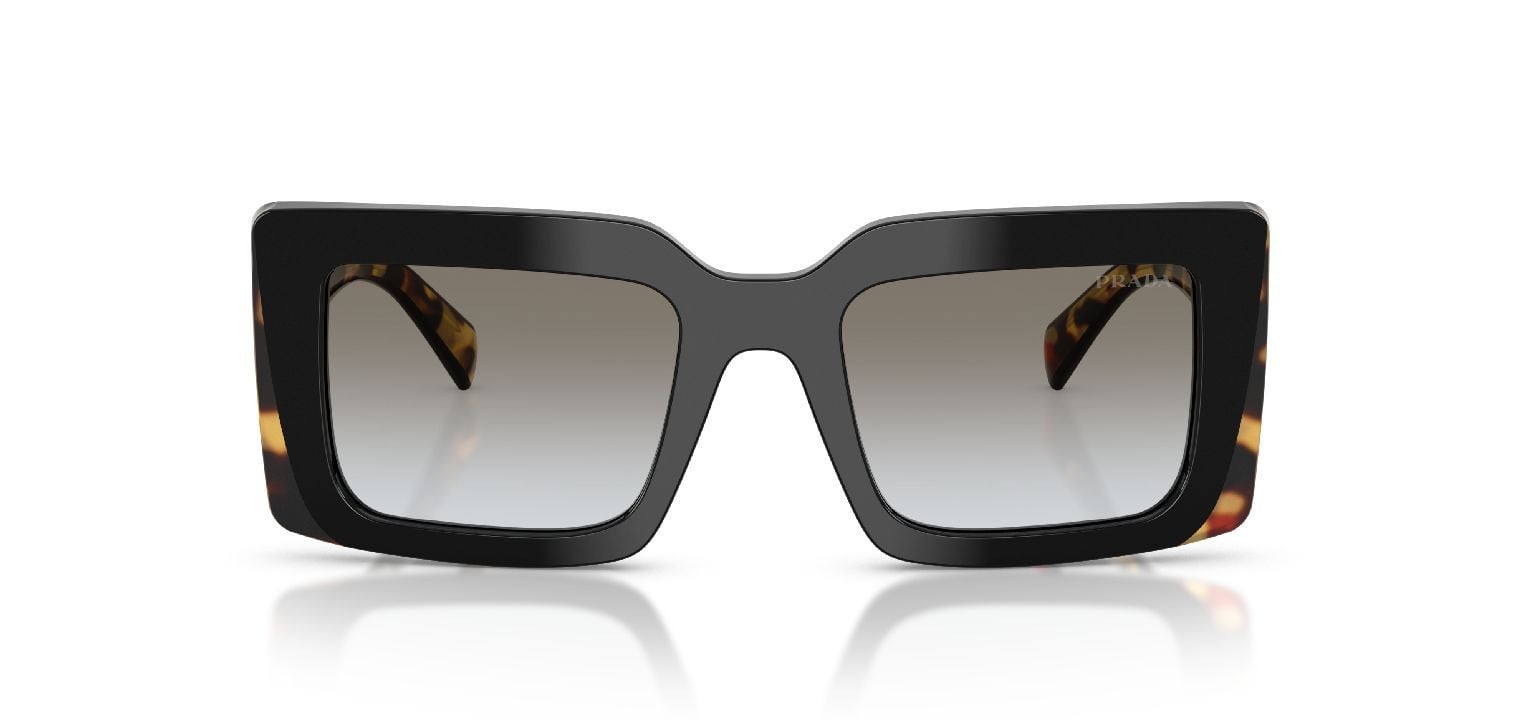 Prada Rectangle Sunglasses 0PR D01S Black for Woman