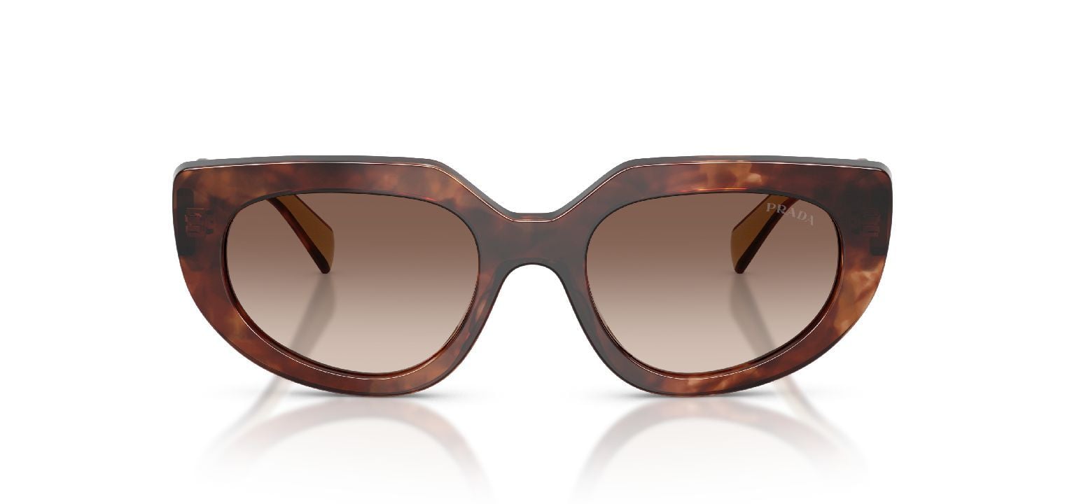 Prada Oval Sunglasses 0PR D02S Tortoise shell for Woman