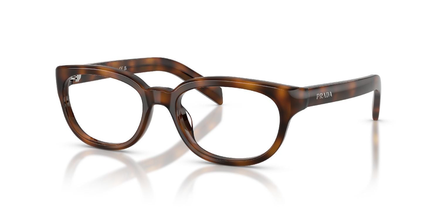 Prada Rund Brillen 0PR D03VU Havana für Damen