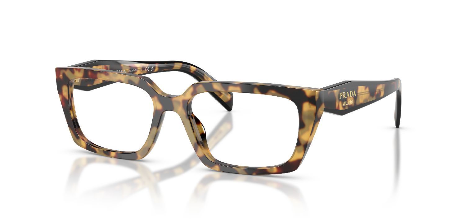 Prada Rechteckig Brillen 0PR D05V Schwarz für Damen