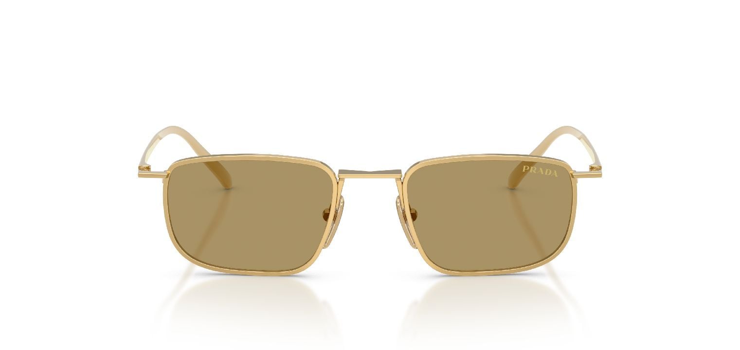 Prada Quadratisch Sonnenbrillen 0PR D52S Gold für Herren