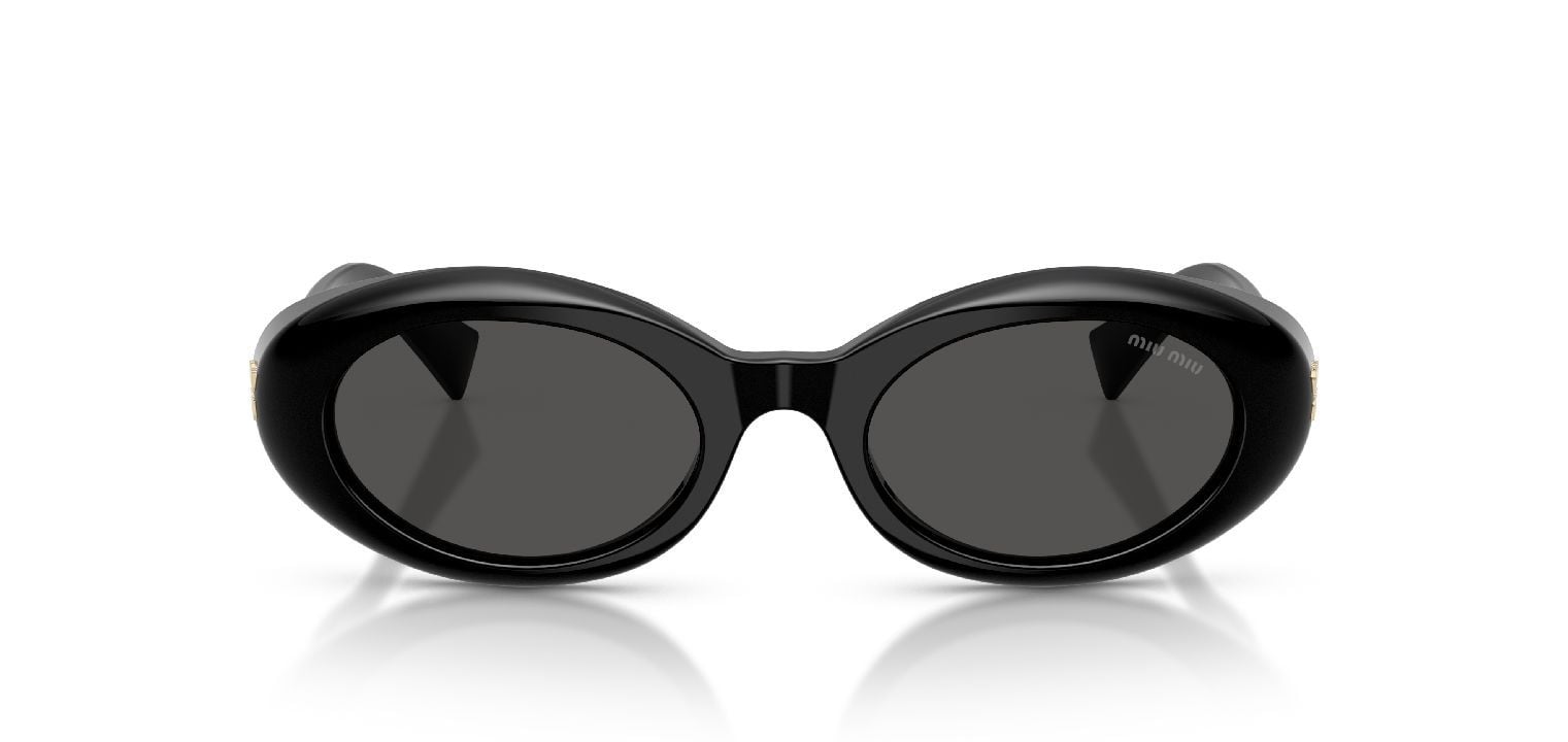 Lunettes de soleil Miu Miu Ovale 0MU B09S Noir pour Femme