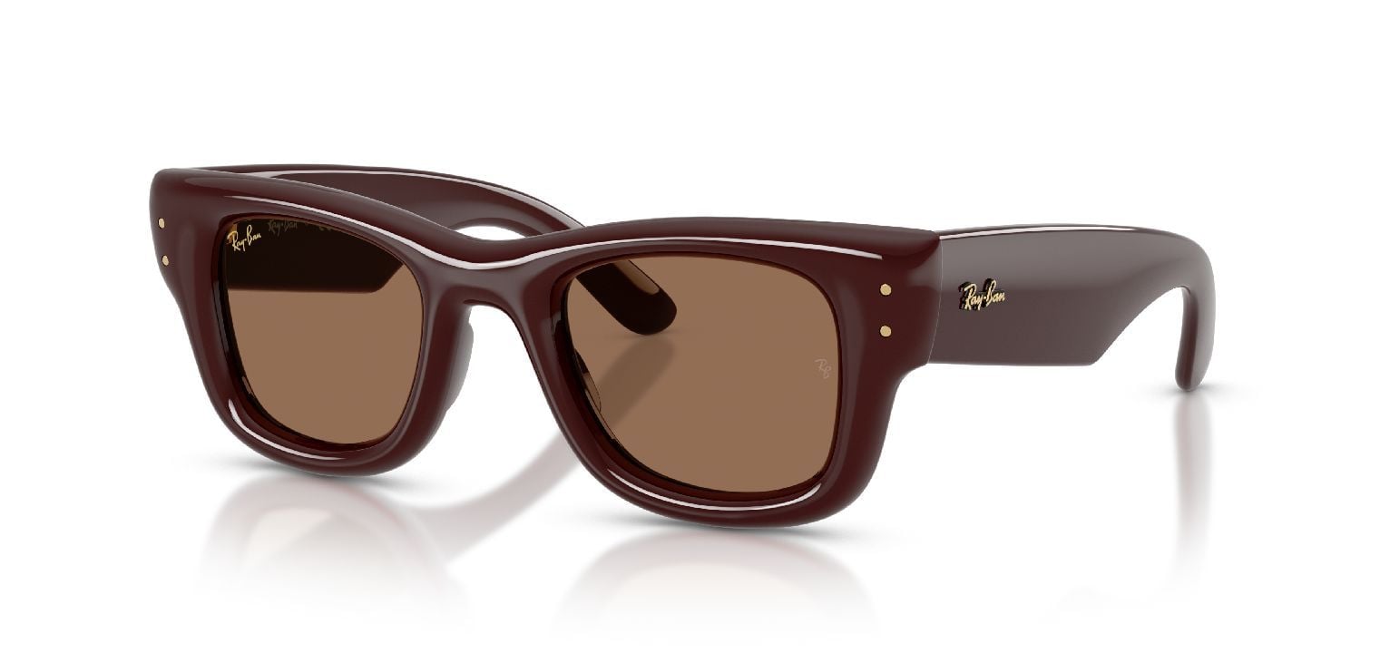 Lunettes de soleil Ray-Ban Carré 0RB4940 Marron pour Homme-Femme