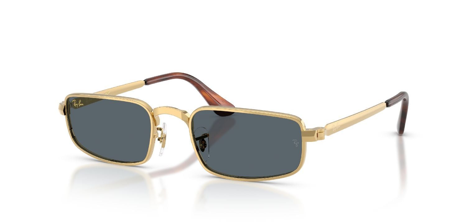 Ray-Ban Quadratisch Sonnenbrillen 0RB3927 Gold für Damen/Herren