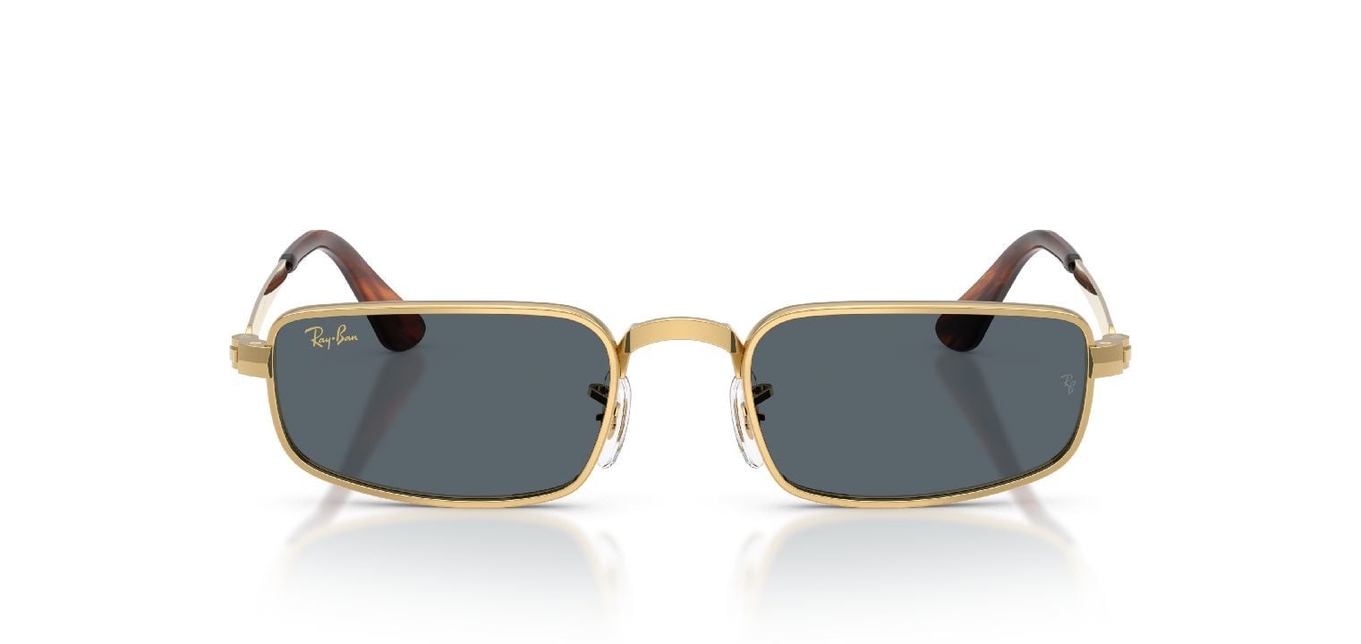Ray-Ban Quadratisch Sonnenbrillen 0RB3927 Gold für Damen/Herren